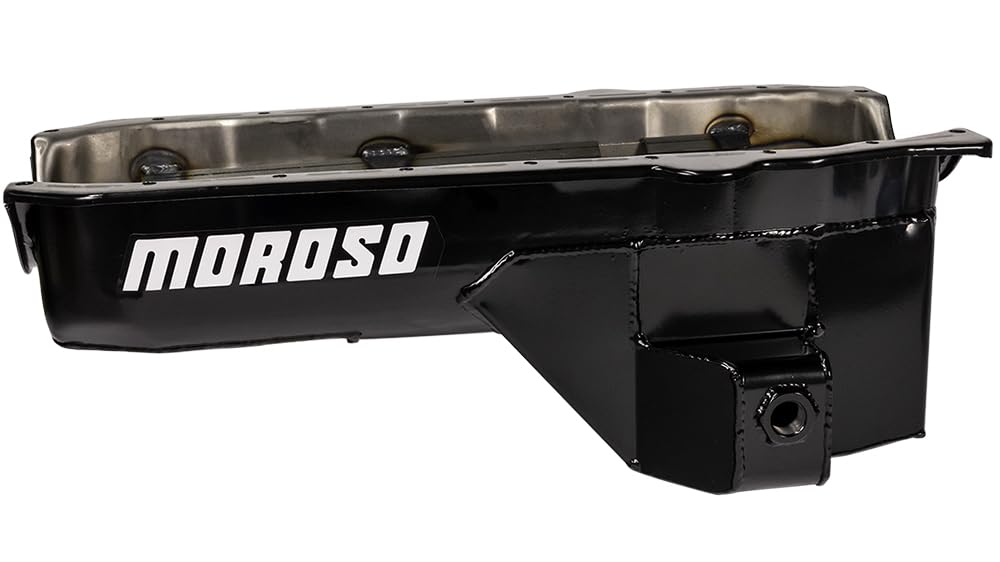 Moroso Steel Wet Sump Oil Pan 20179, Fits Small Block Chevy Pre-85 Blocks Inc Dart SHP, 93-97 Camaro/Firebird