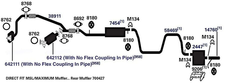 Exhaust Pipe AP Exhaust Products 14760