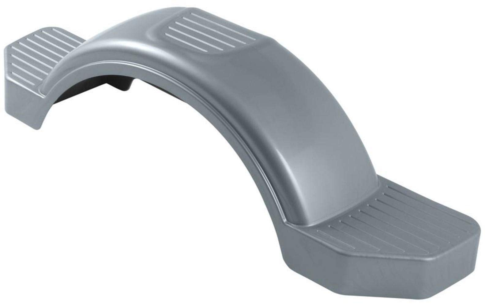Fulton 12-Inch Tire Size Plastic Trailer Fender, Silver