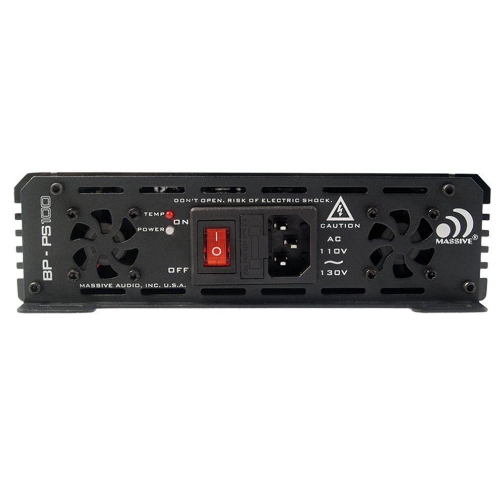 Massive Audio 100 Amp AC to DC Linkable Power Supply Blade Series PS100