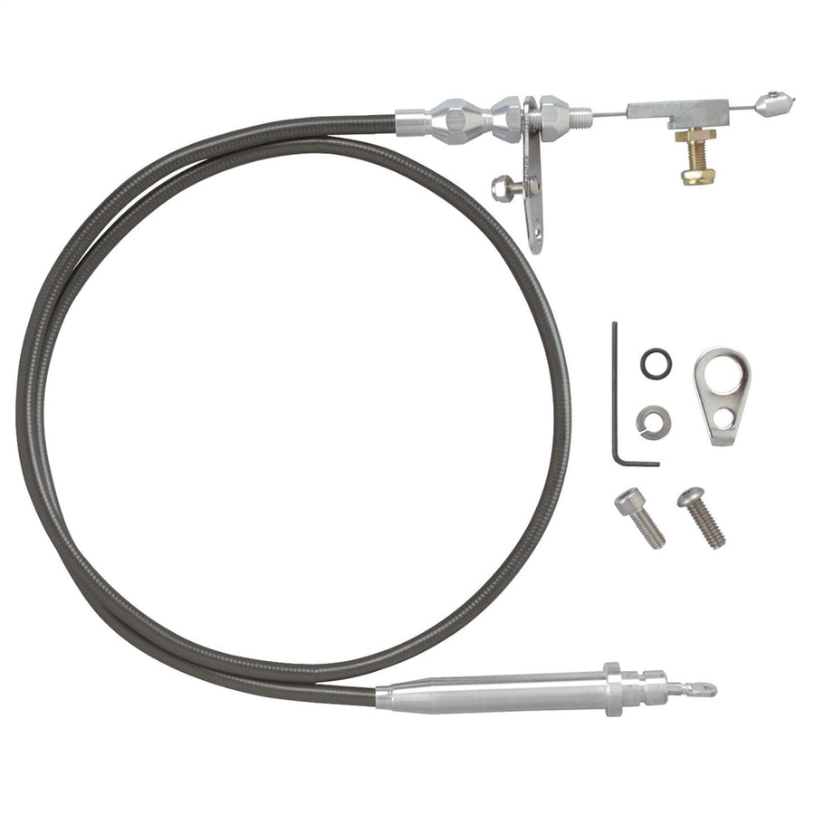 Polished Tuned-Port 350 Kickdown Cable Lokar Performance Products Black Housing KDP-2350TPU
