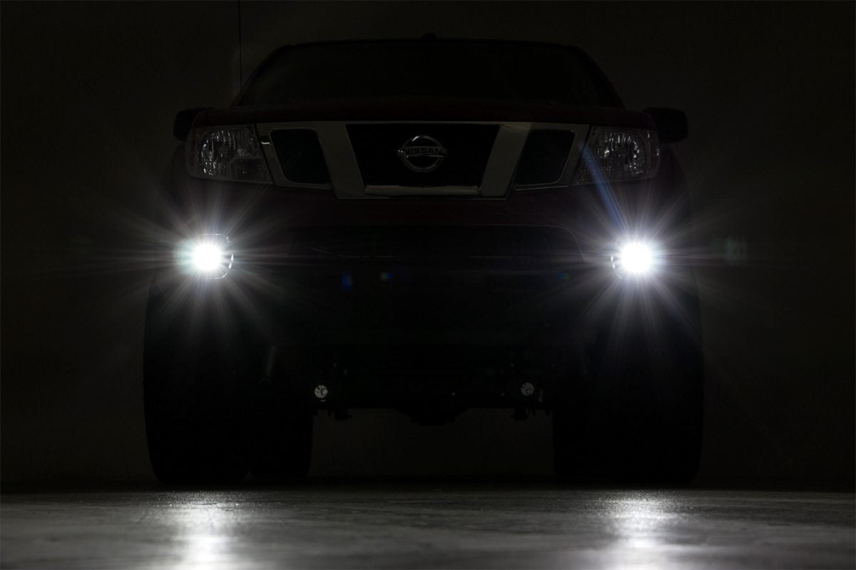 2" Rough Country Black Series LED Fog Light Kit for 05-20 Frontier - 71023