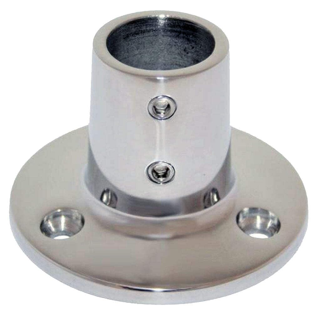 90° Round Base Whitecap SS Rail Fitting O.D. 1"