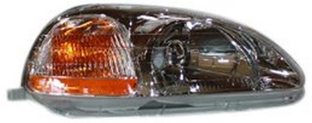 Right TYC Headlight Assembly Compatible with 1996-1998 Honda Civic