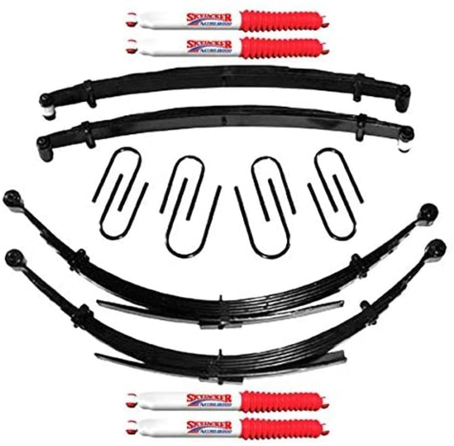 Skyjacker Suspension Lift Kit C140AKS-N w/Shock Nitro Shocks 4 in. Lift Incl. Front/Rear Leaf Springs Front/Rear U Bolt Kits