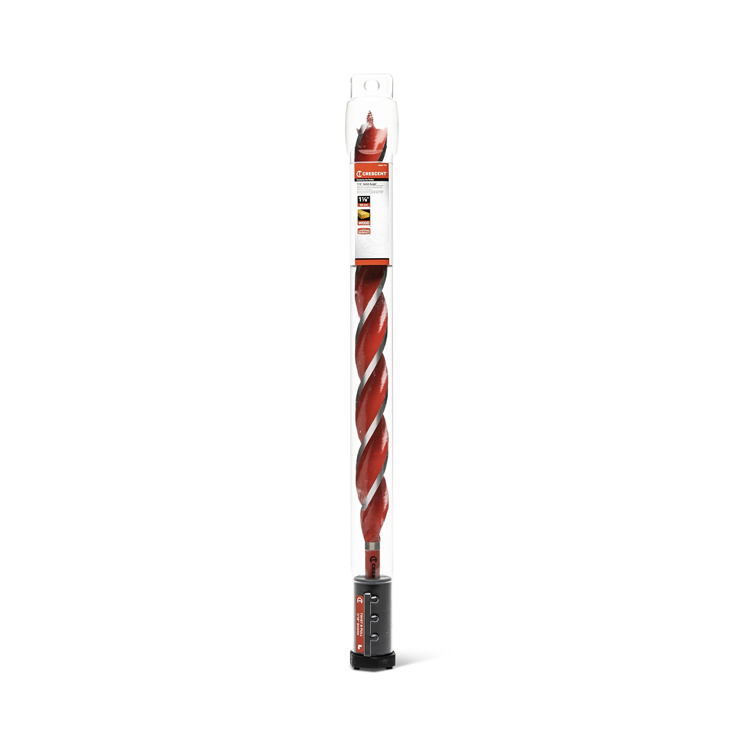 Solid Crescent Auger Drill Bit | 17" x 1-1/8" | CDAG-1747