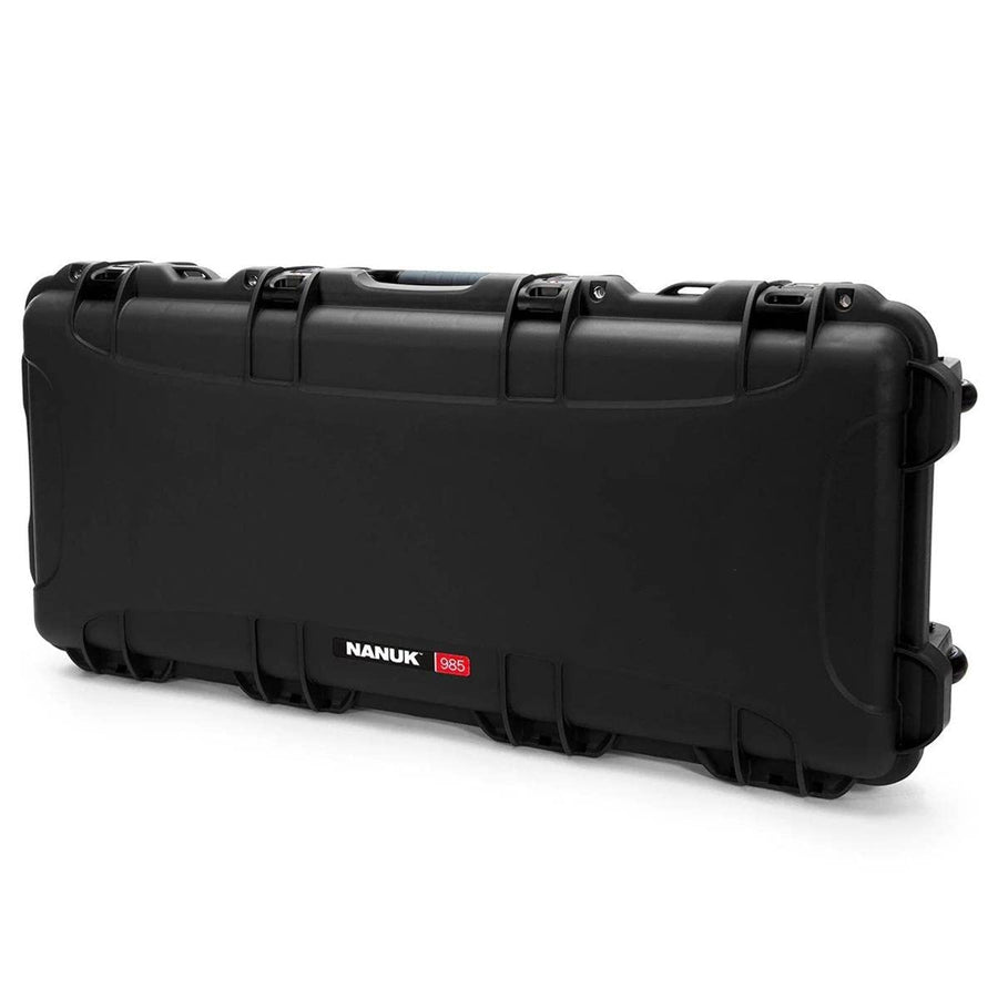 Nanuk 985 Long Series Takedown Wheeled Lightweight NK-7 Resin Waterproof Hard Case without Foam Insert, Black