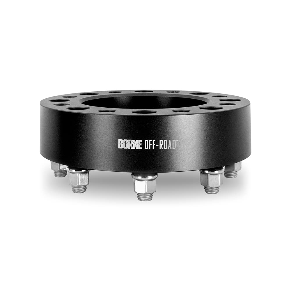 Off-Road Borne Wheel Spacers, 8x165.1, 116.7 Center Bore, M14x1.5, 50mm, Black
