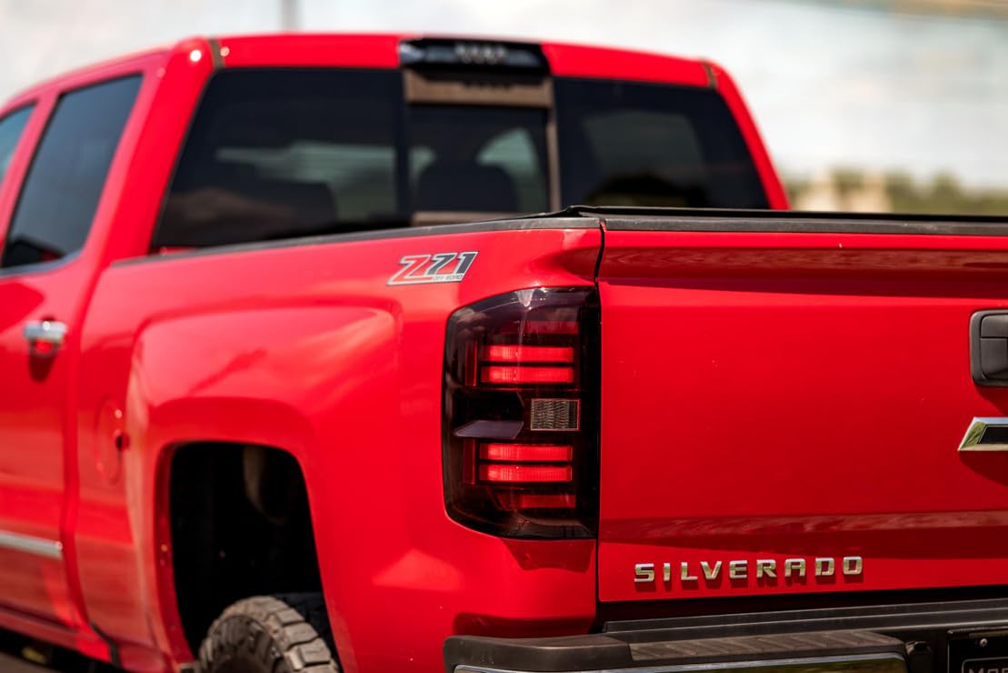 Morimoto XB LED Taillights Plug and Play fits Chevrolet Silverado 2014-2019 LED Taillight Assemblies (Red)