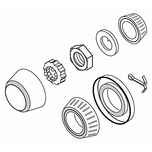 Seal, Locknut & Cap Kit - Wilwood Metric Modified Rotor Bearing