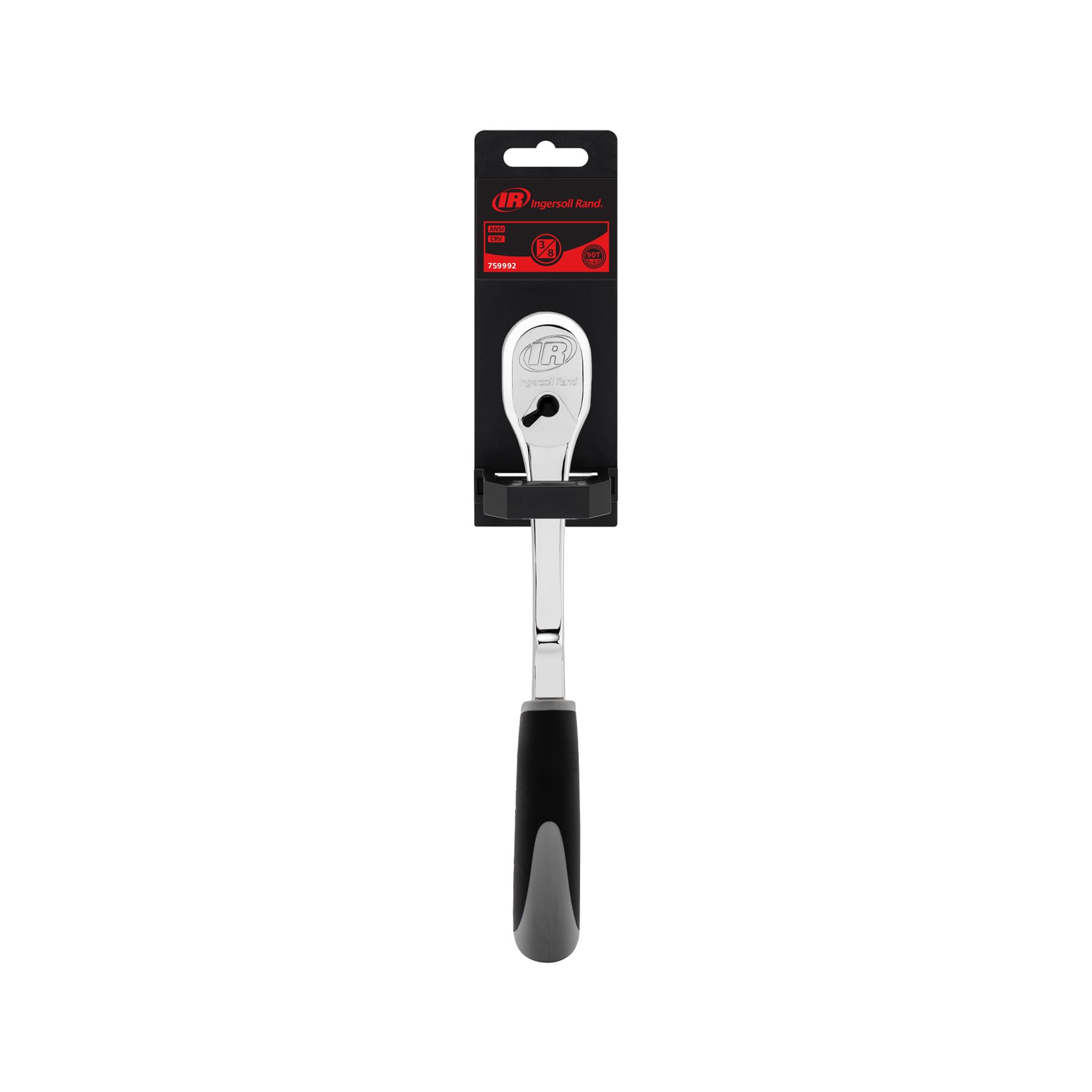 3/8 Inch Drive Ingersoll Rand 90 Teeth Ratchet With Double Injection Handle - 759992