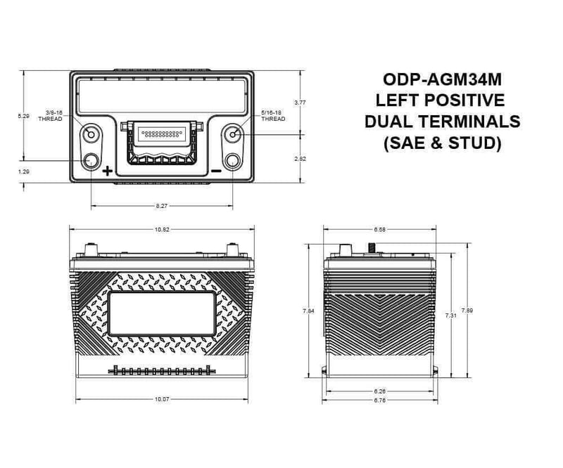 Marine ODYSSEY Thunder Dual Purpose Trolling Battery