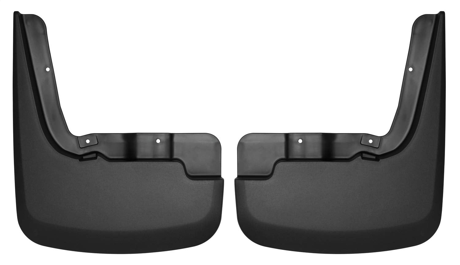 Husky Liners Mud Guards Custom | Fits 2019-2026 Chevrolet Silverado 1500 (Excludes ZR2, LT Trail Boss, Custom Trail Boss) | Front Set, 2-pc Black - 58261
