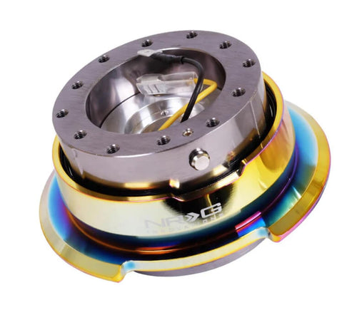 6 Hole Steering Wheel Gun Metal Neo Chrome Quick Release Hub Adapter NRG Innovations, Gen 2.8 SRK-280GM-MC