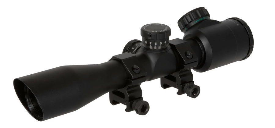 Dual-Color TRUGLO Illuminated Reticle Rifle Scope, Black, 4x32mm US