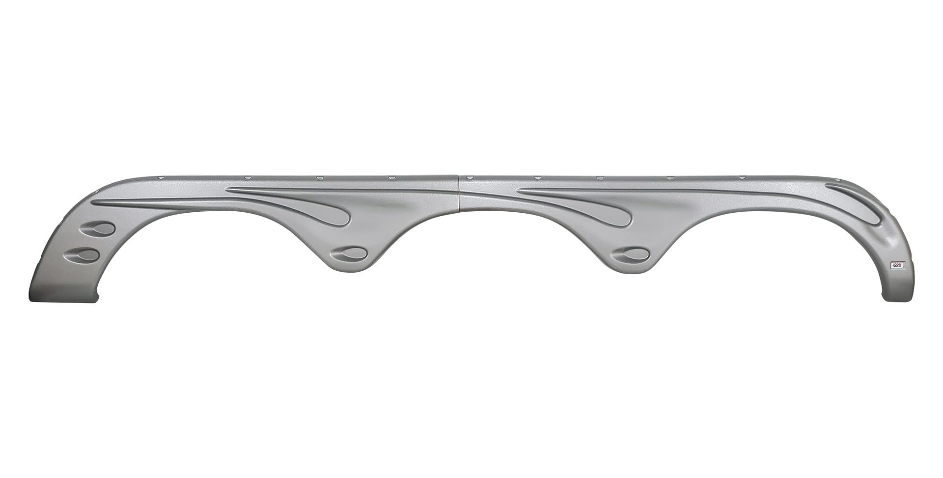 ICON 14495 Triple Fender Skirt, Forest River, FS4495, Metallic Silver, RH