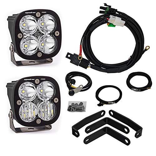 Squadron Pro Baja Designs LED Headlight Kit for BMW R1200GS Motorcycle 2013-18 (Multi-Pattern; Clear)
