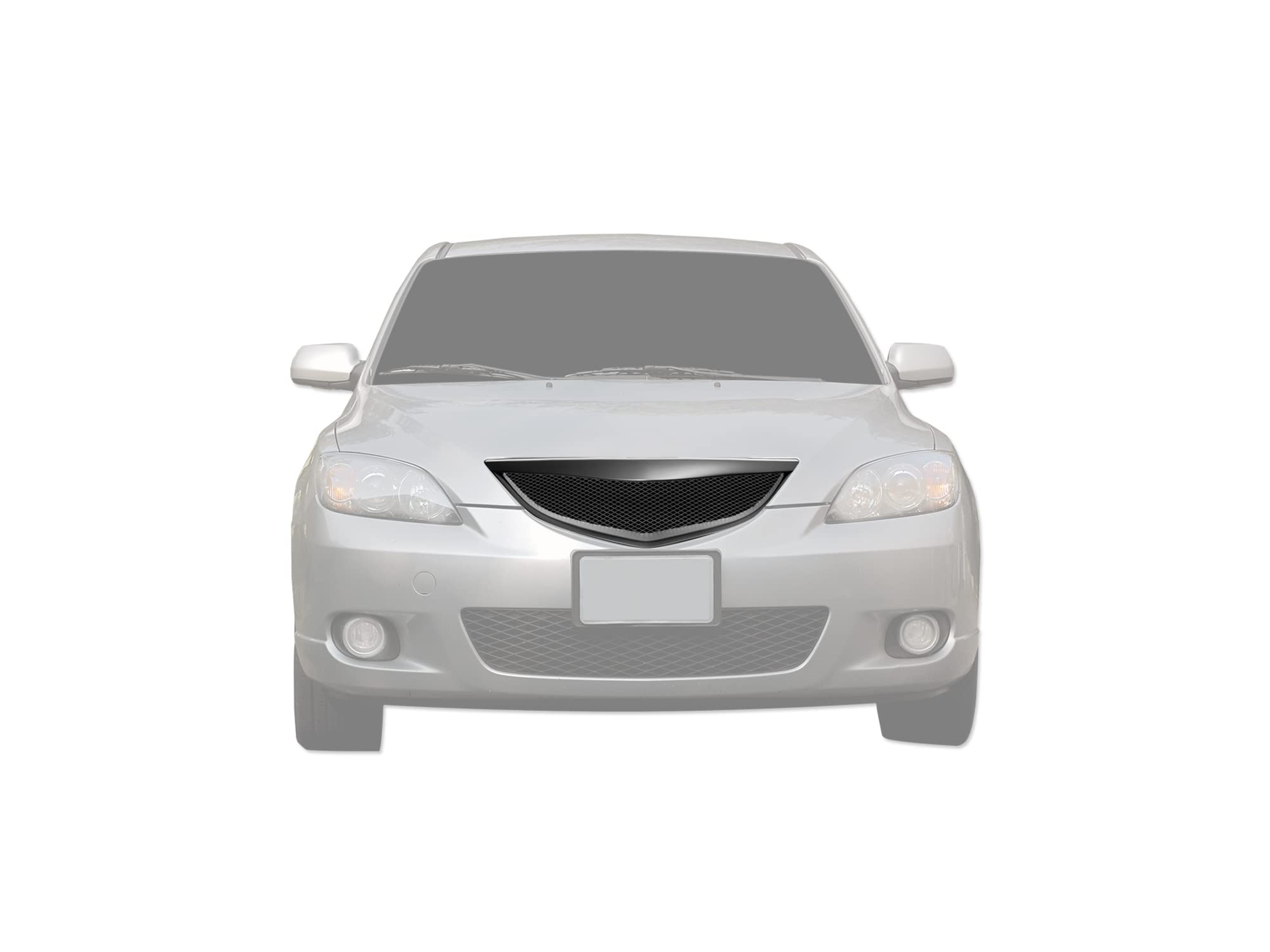 7165977 Armordillo USA Mesh Grille Fits 2004-2006 Mazda Mazda3 Sedan-Matte Black