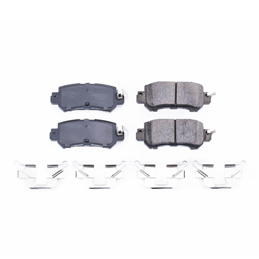Rear Brake Kit Power Stop For Mazda CX-3 2016-18 | Mazda CX-5 2013-15 - Ceramic Brake Pads With Installation Hardware, 17-1624