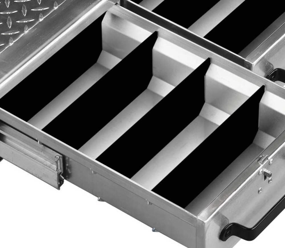 Jobox Delta 668980 48" x 48" x 13" Tall Steel Compartment Drawer Unit Storall