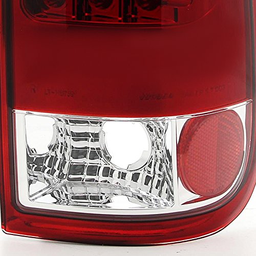 Ford F150 F250 Spec-D Tuning LT-F15097RLED-TM Red Clear Led Tail Lights