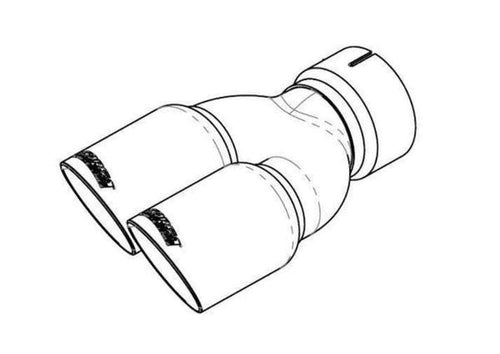 Exhaust Tip Kit Corsa 14833 (Only VW Jetta GLI MK6 2.0L Turbo)