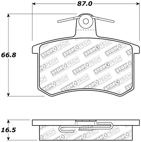 Sport Brake Pads StopTech 309.02280 with Shims and Hardware