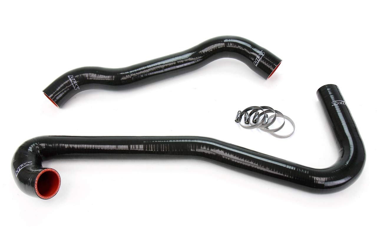 WK1 Black Silicone Radiator Hose Kit HPS 57-1453-BLK Coolant