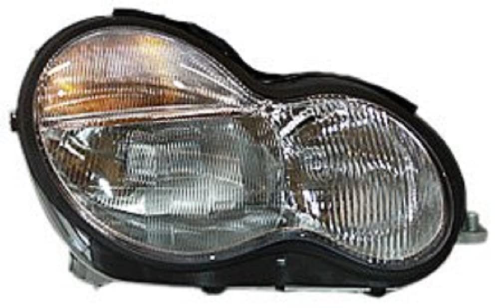 Right TYC Headlight Assembly Compatible with 2001-2004 Mercedes Benz C-Class