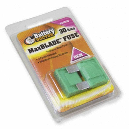 Battery Doctor WirthCo 24530 30 Amp MaxBlade Fuse, Green, 2 Pack