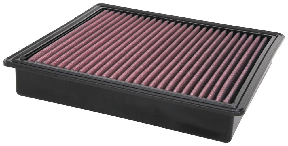 High-Flow K&N Original Lifetime Engine Air Filter: Increase Power: Premium, Washable: Compatible with 2020-2025 FORD: F250, F350, F450, F550, F600, 33-5100