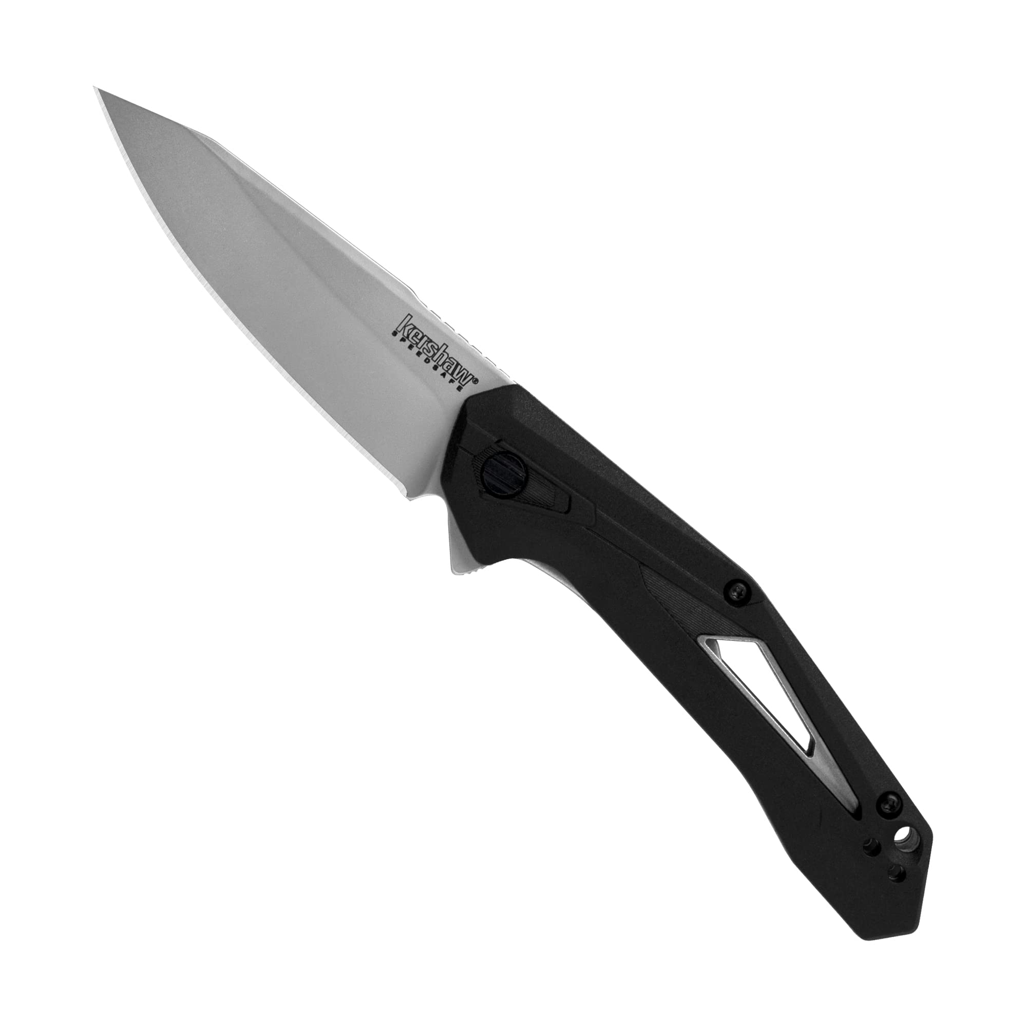 Kershaw Assisted Opening Airlock Knife Black FRN (3" Bead Blast) 1385