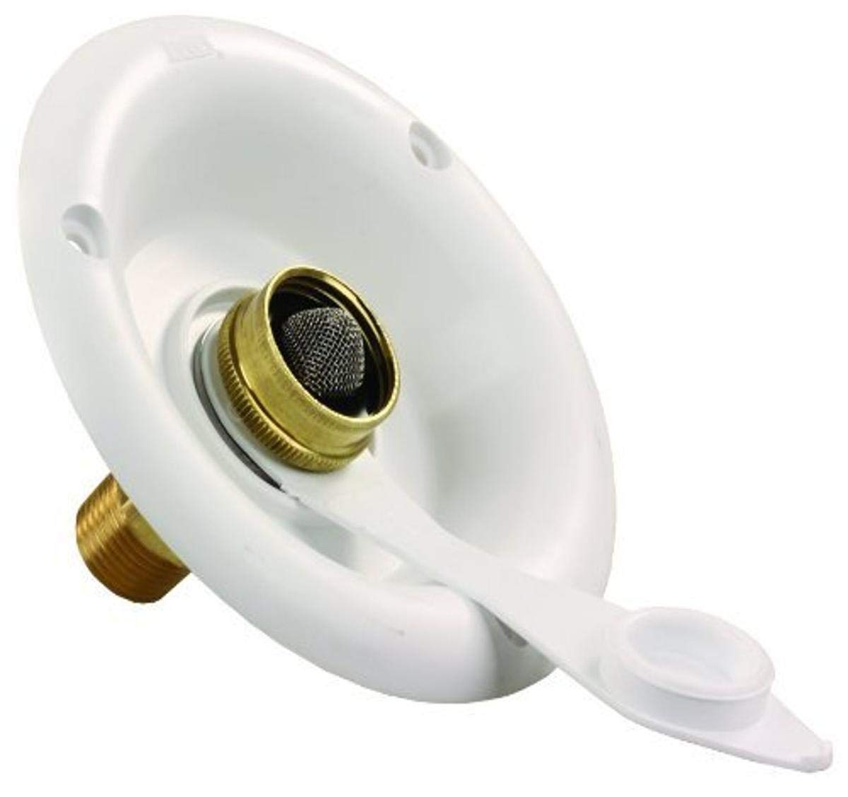 City Water Dish JR Products 321-B-26-A with 1/2" MPT Polar White