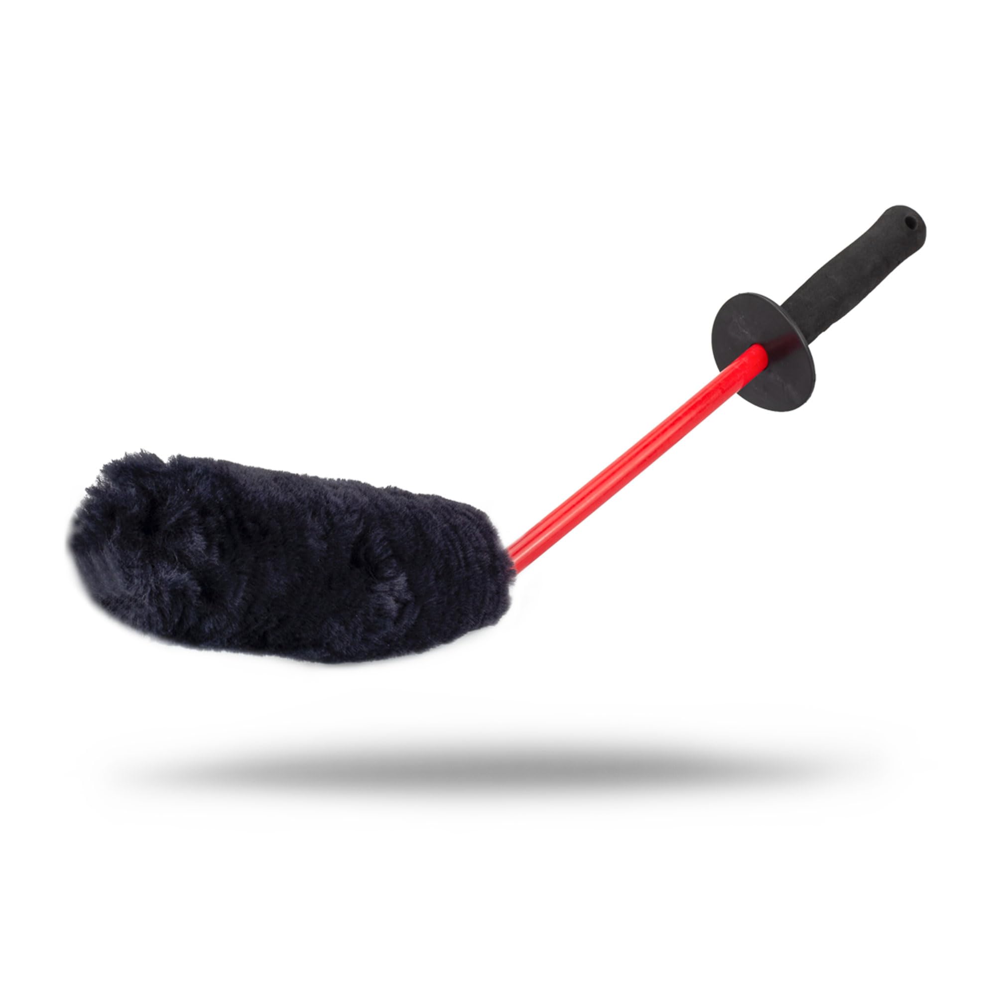 Maxshine Ultimate Wool Wheel Brush Universal – 19-Inch Black Brush with 45° Angle – Gentle, Effective Cleaning for Wheels & Rims – Ideal for Car Detailing & Hard-to-Reach Areas