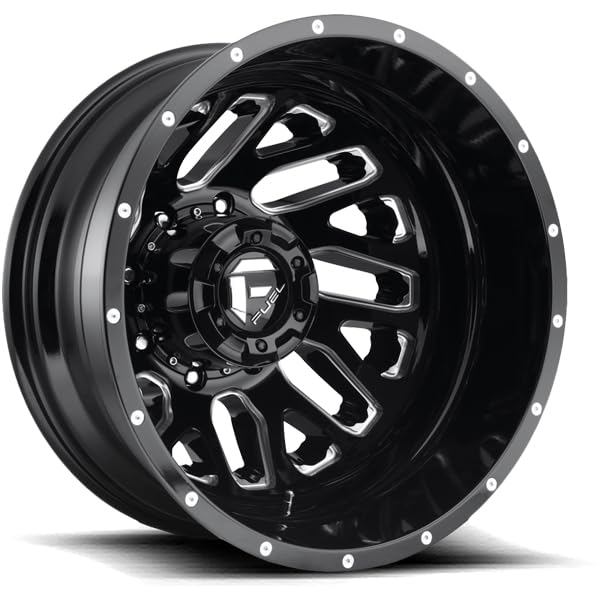 D581 TRITON FUEL OFF-ROAD 22X8.25, 8X200, -3.29, 201mm GLOSS BLACK MILLED - D58122829235