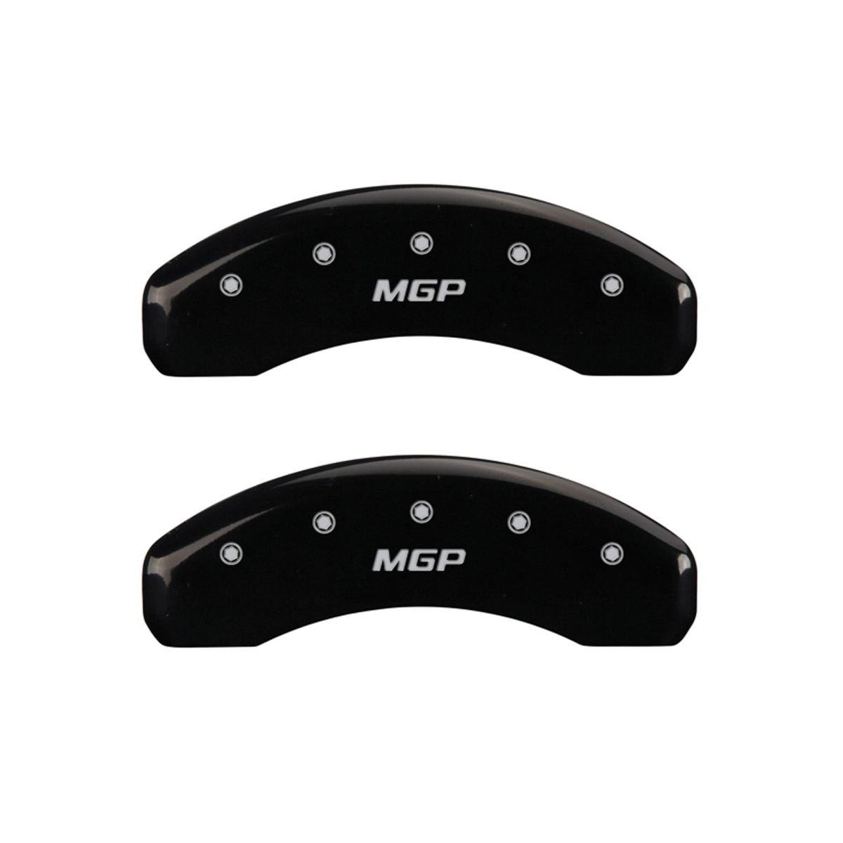 Caliper Covers-Gloss Black MGP 38019SMGPBK, Front and Rear: MGP Logo