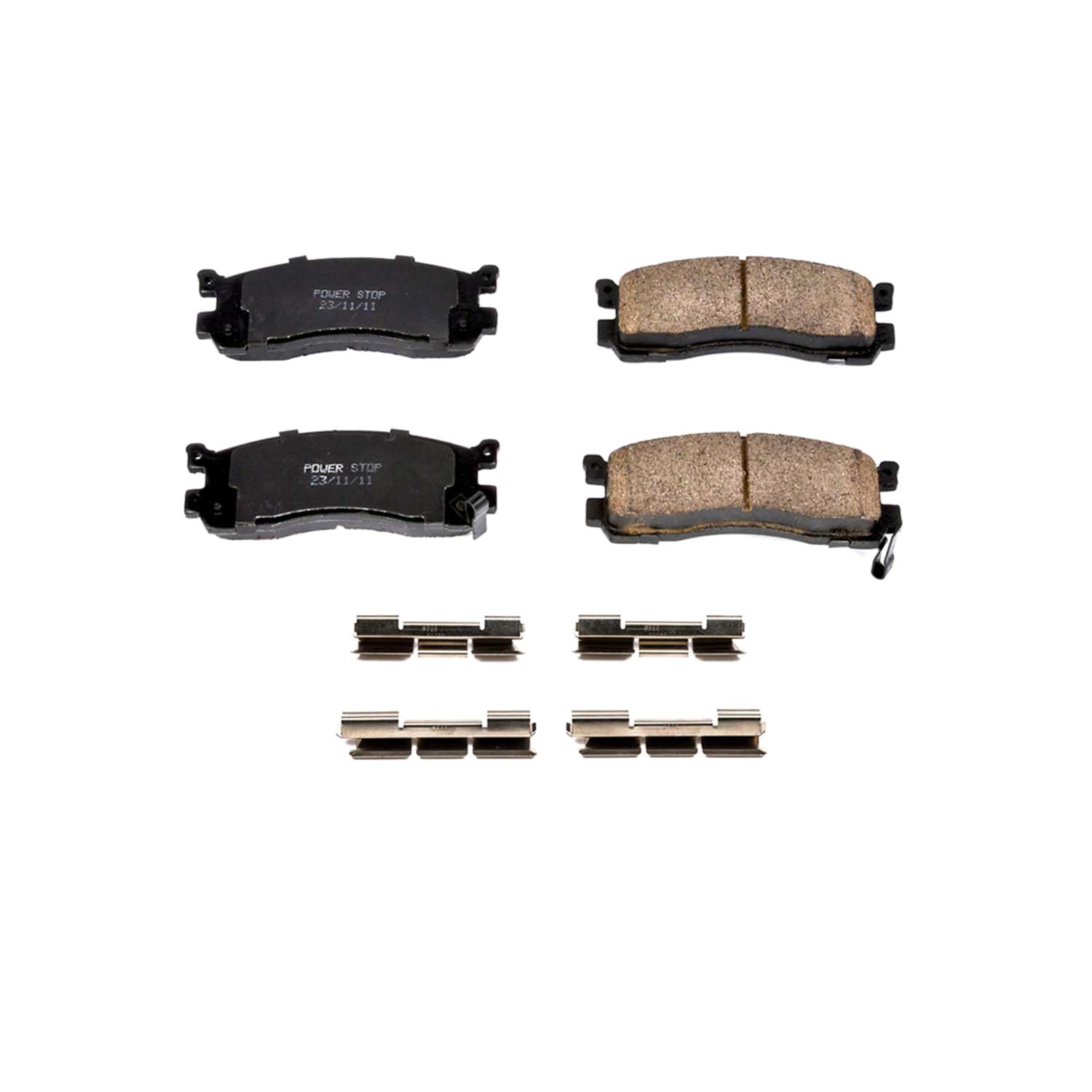 Z17 Power Stop 17-553 Rear Ceramic Brake Pads with Hardware For Mazda 929 1992-1995 | Mazda MPV 1994-1998 | Mazda Millenia 1995-2002 [Vehicle Specific]