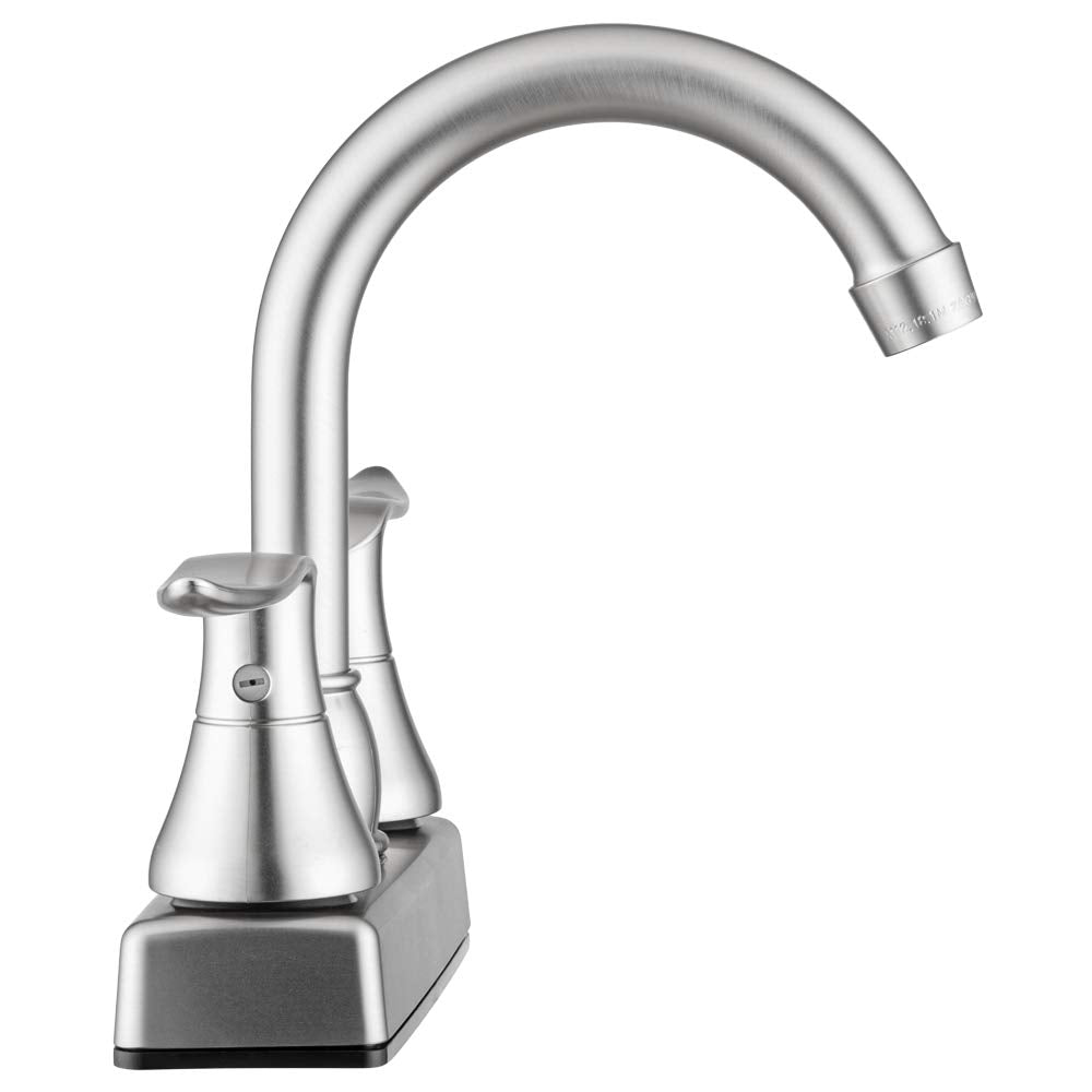 RV Swivel Bar Faucet Dura Faucet (DF-PB155LH-SN) with Classical Levers - Brushed Satin Nickel