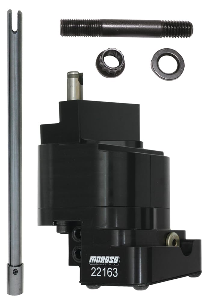 Moroso Billet 22190 High Volume Oil Pump, Fits Big Block Chevy w/ .600 Raised Cam Height, Inc. Hardware and Shaft