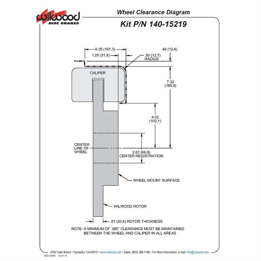 Rear Kit, NDPR / MC4 12.19, Drilled