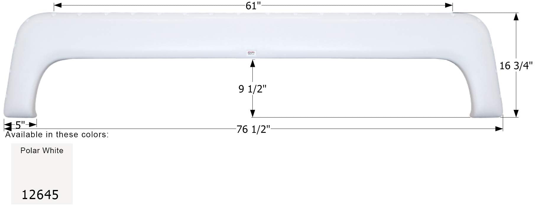 Fender Skirt ICON, Tandem, Sunnybrook, FS2645, Polar White