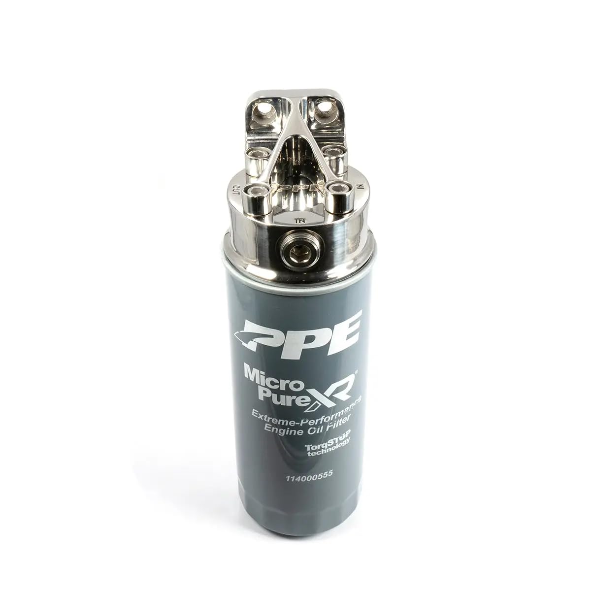 Remote Oil Filter Mount PPE Polished 304 Stainless Steel 114002000
