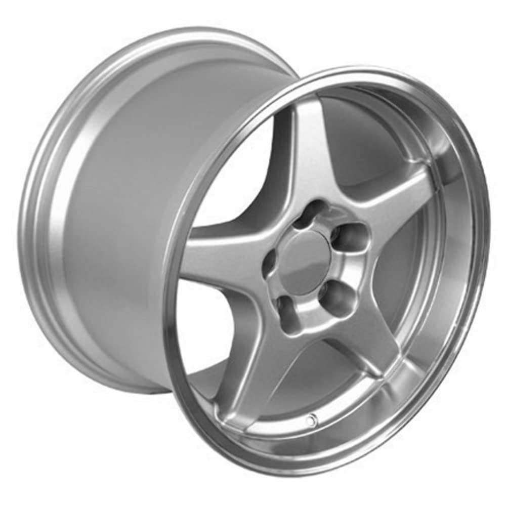 CV01-17110-5475-50SM Tires OE Wheels LLC Silver Wheel with Machined Lip Painted (17 x 11. inches /5 x 120