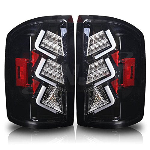 Compatible With Winjet [2014 2015 2016 GMC Sierra 1500] LED Tail Lights