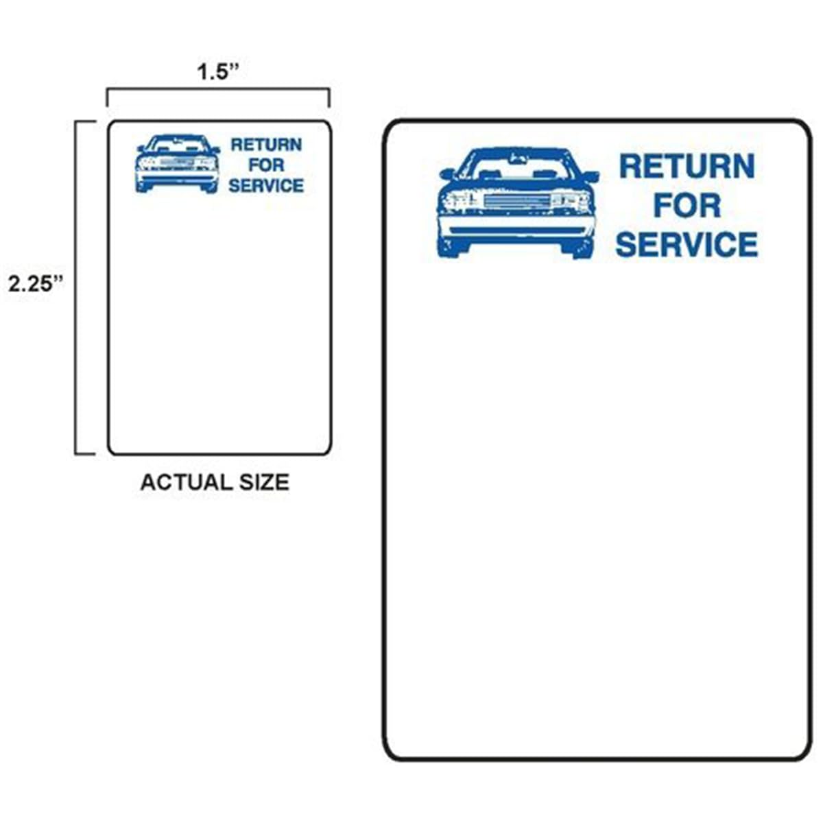 Generic Slip-N-Grip Wht Labels 1.5Inx2.25In 500/Roll W/Blue Wrench Image
