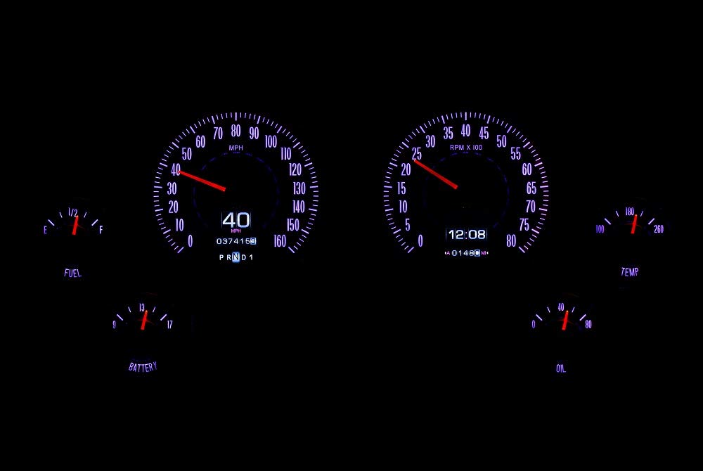 Dakota Digital Retrotech RTX-64C-VET-X Gauge Instrument System Compatible with 1964 Chevy Corvette