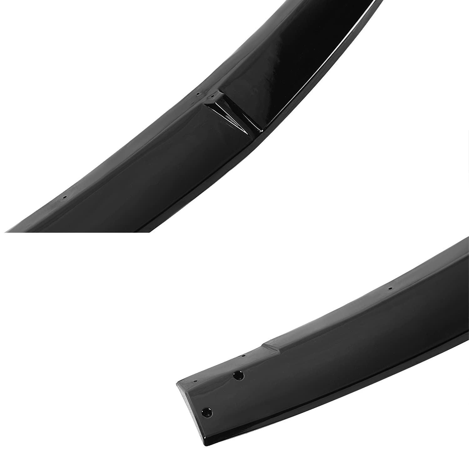 Glossy Black Spec-D Tuning Front Bumper Lip Spoiler Body Kit 3 Pieces Compatible with Mazda 3 2019-2020