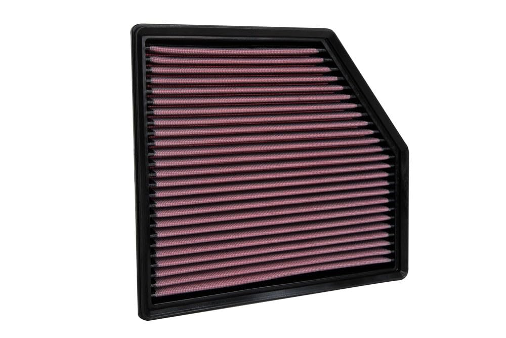 K&N Original High-Flow Lifetime Engine Air Filter: Increase Power: Premium, Washable: Compatible with 2020-2025 Cadillac:CT4, CT5, 33-5102