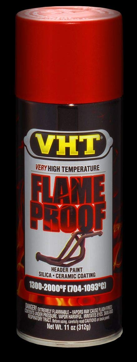 VHT SP102 Very High Heat Spray Paint Flameproof Coating – Black Flat Finish – 11 oz Aerosol Can
