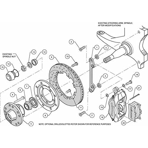 140-8582 WILWOOD FDL Front Kit,12.19" 70-78 Camaro